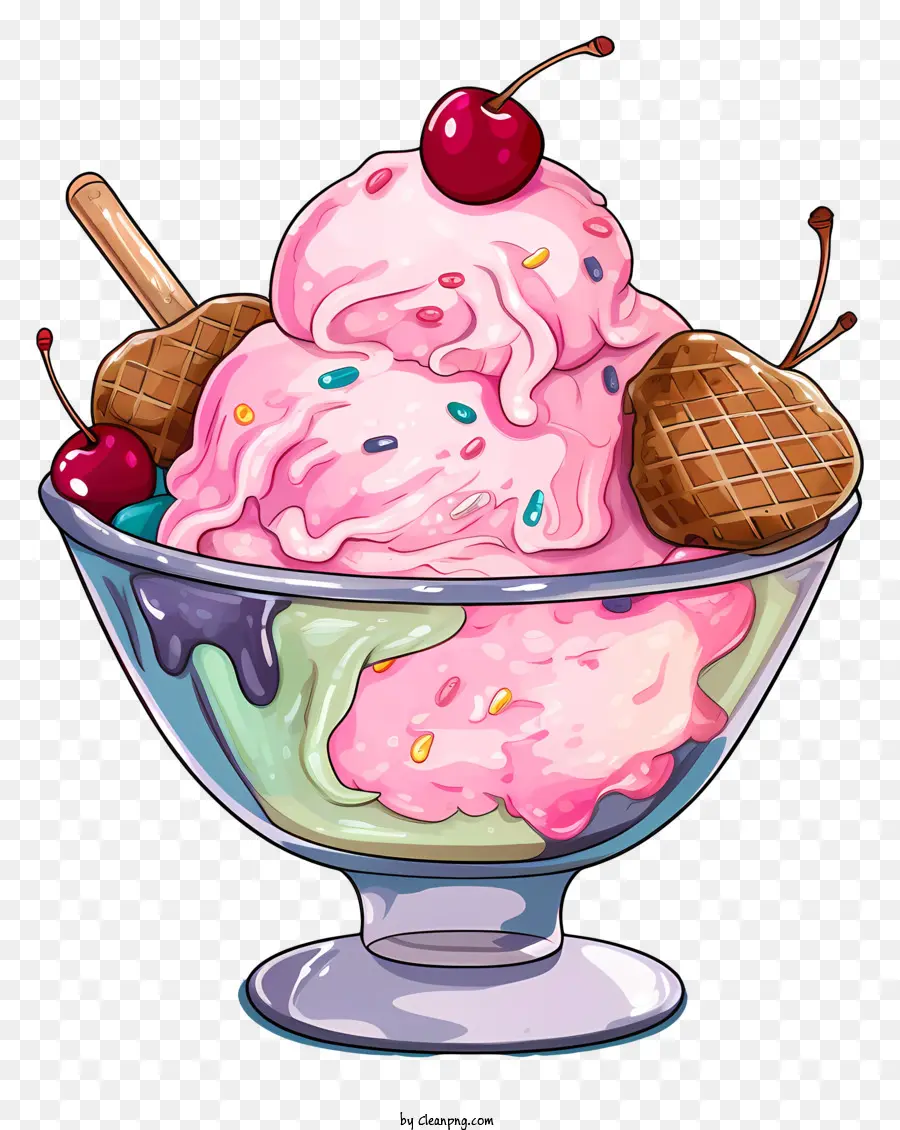 Helado，Jarabe De Chocolate PNG