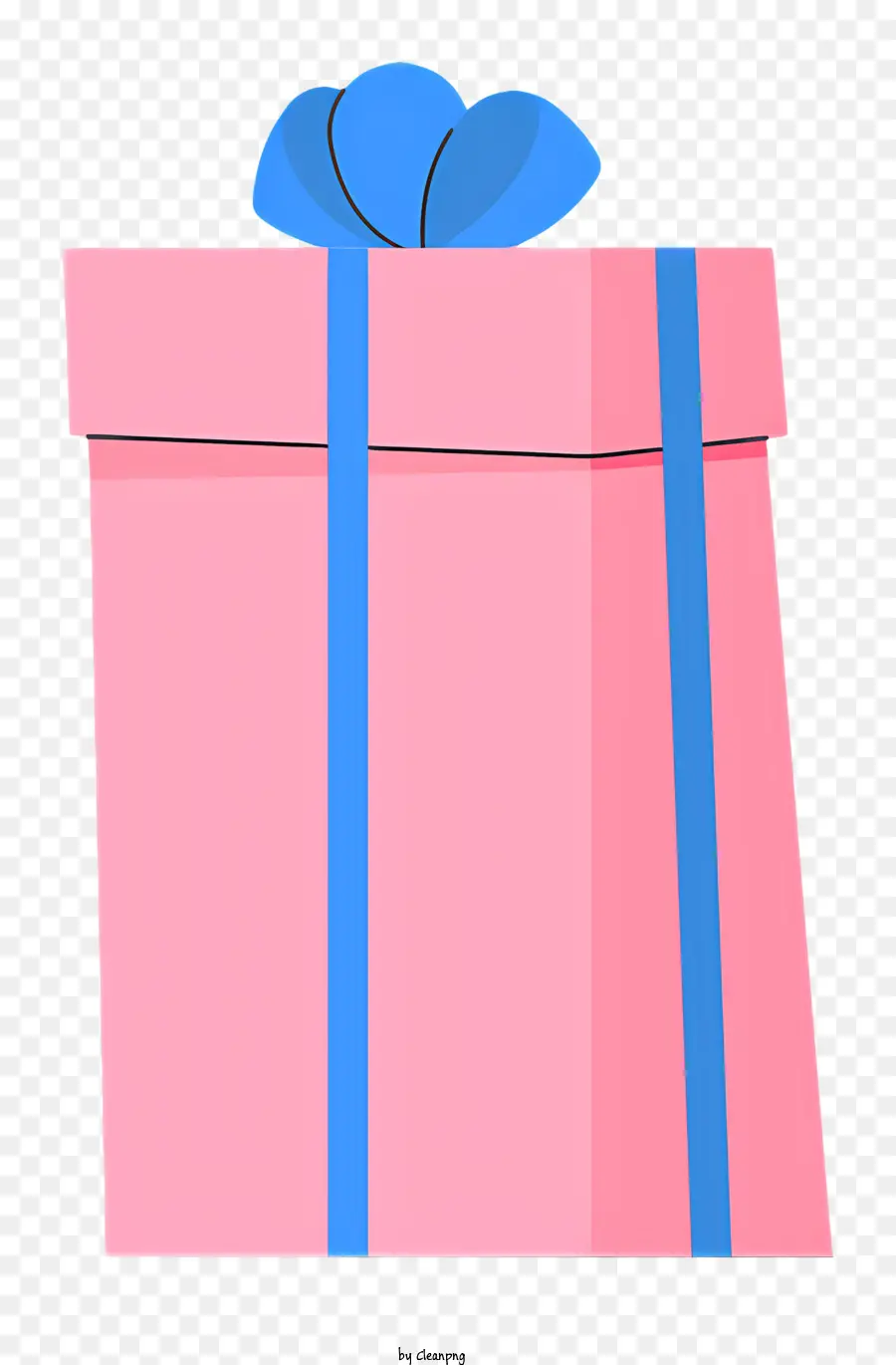 Rosa Caja De Regalo，Azul Arco PNG