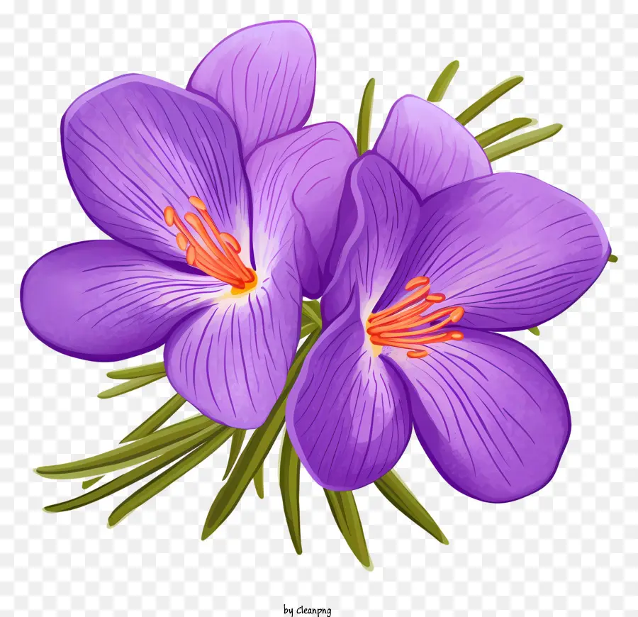 Azafranes De Color Púrpura，Bloom PNG