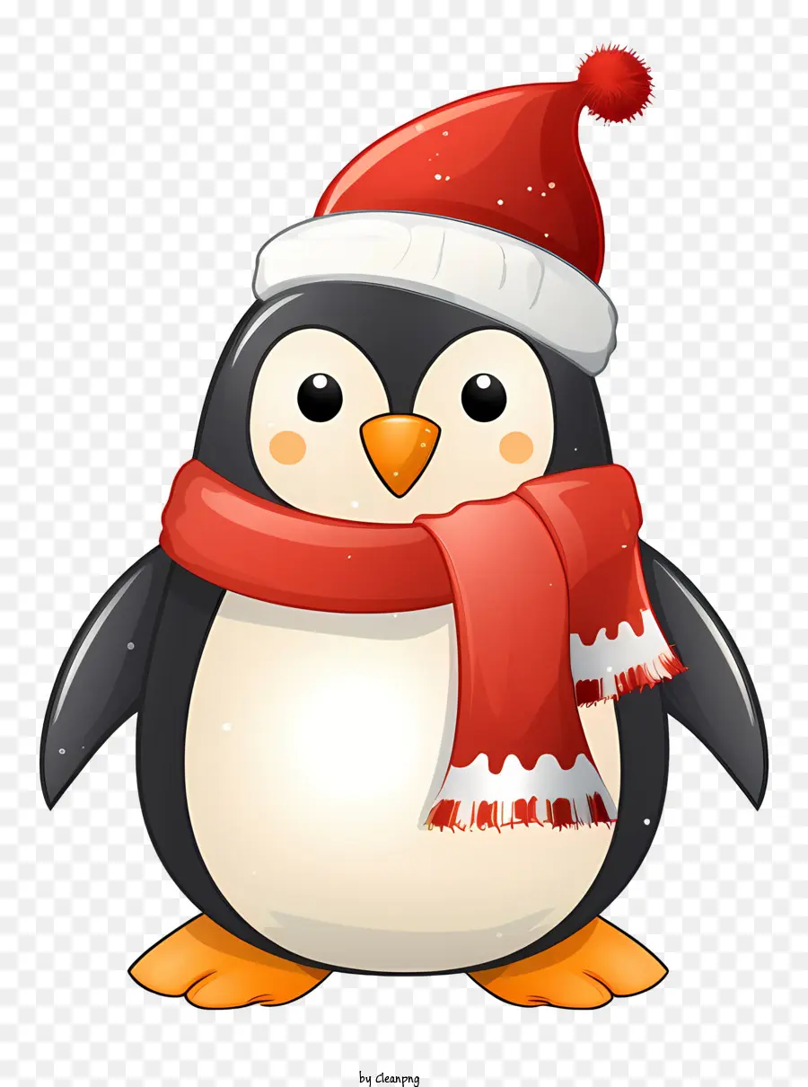 Pingüino，Bufanda Roja PNG