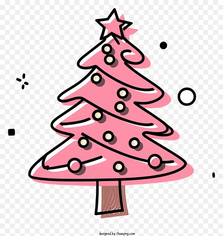 árbol De Navidad De Color Rosa，Árbol De Navidad De Color Pastel PNG