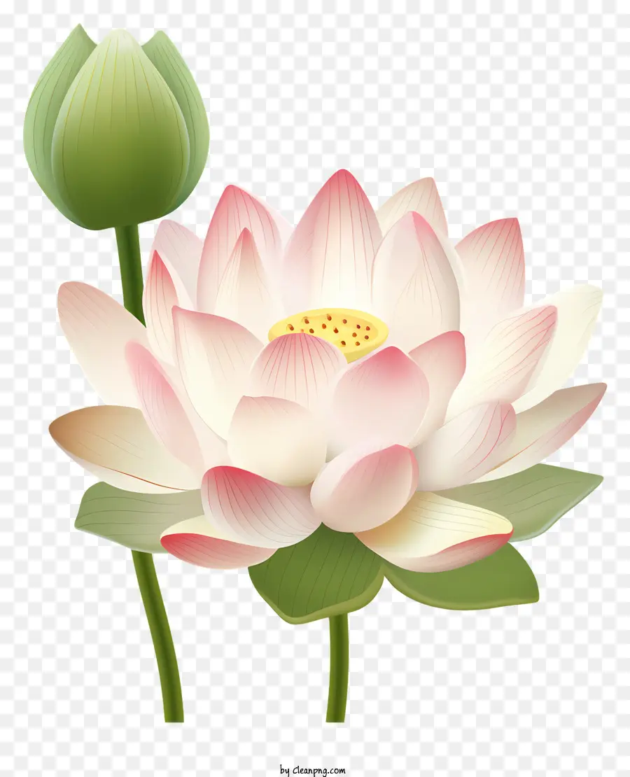 Flor De Loto，Loto De Color Rosa PNG