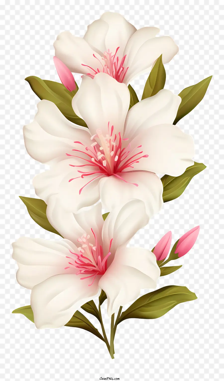 Flor Blanca，Pétalos PNG