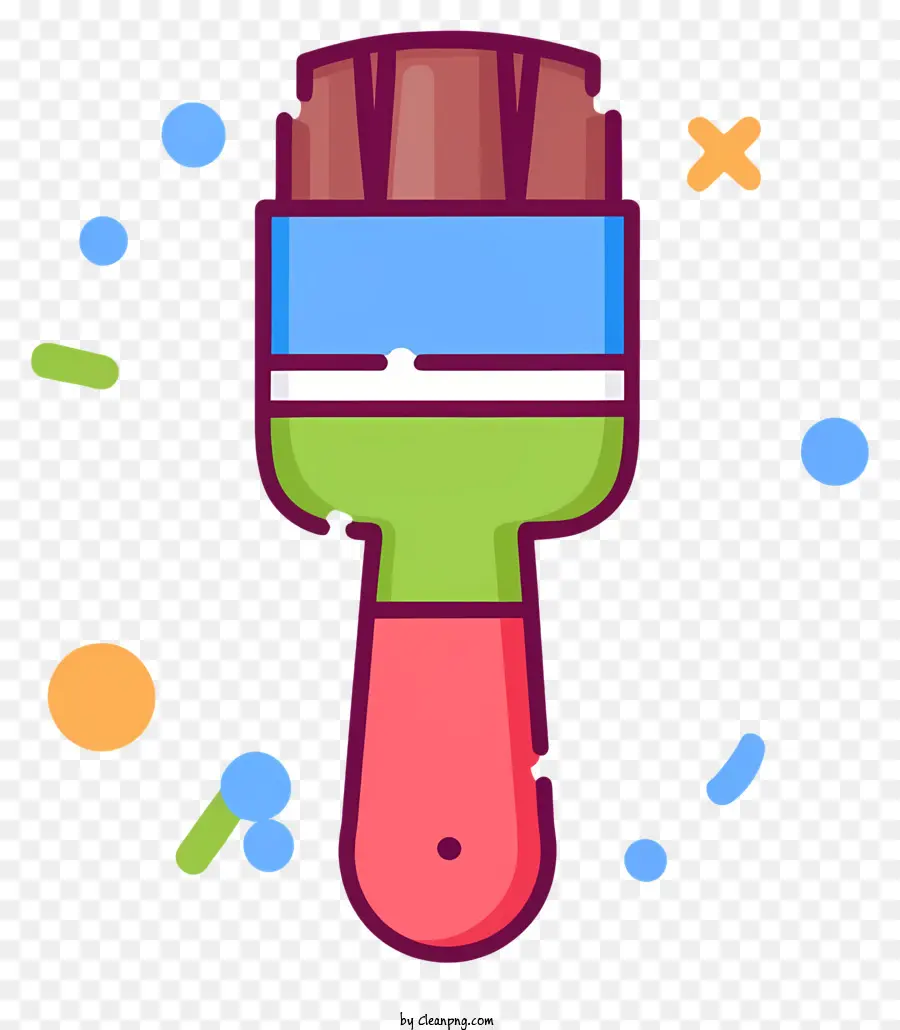 Pintado A Mano De Pincel，Gotas Coloridas PNG