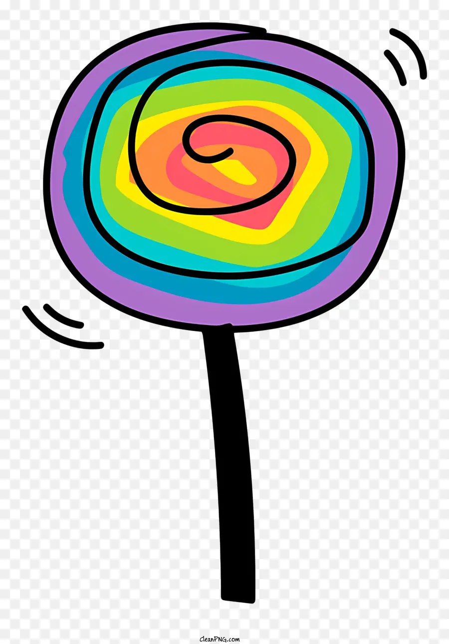 Arco Iris Lollipop，Remolino PNG