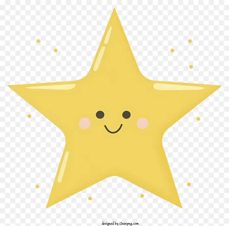 Sonriendo Estrellas，Estrella Amarilla PNG