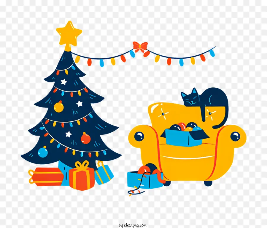 árbol De Navidad，Regalos PNG