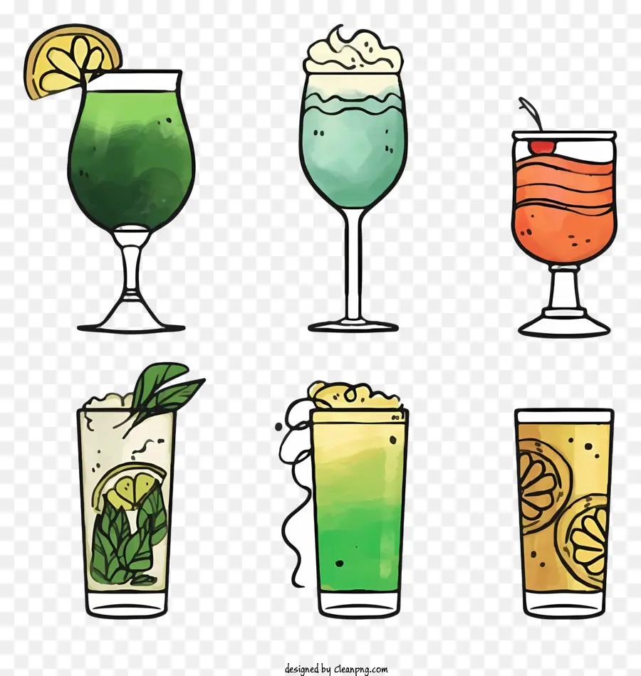 1 Bebidas，Cócteles PNG