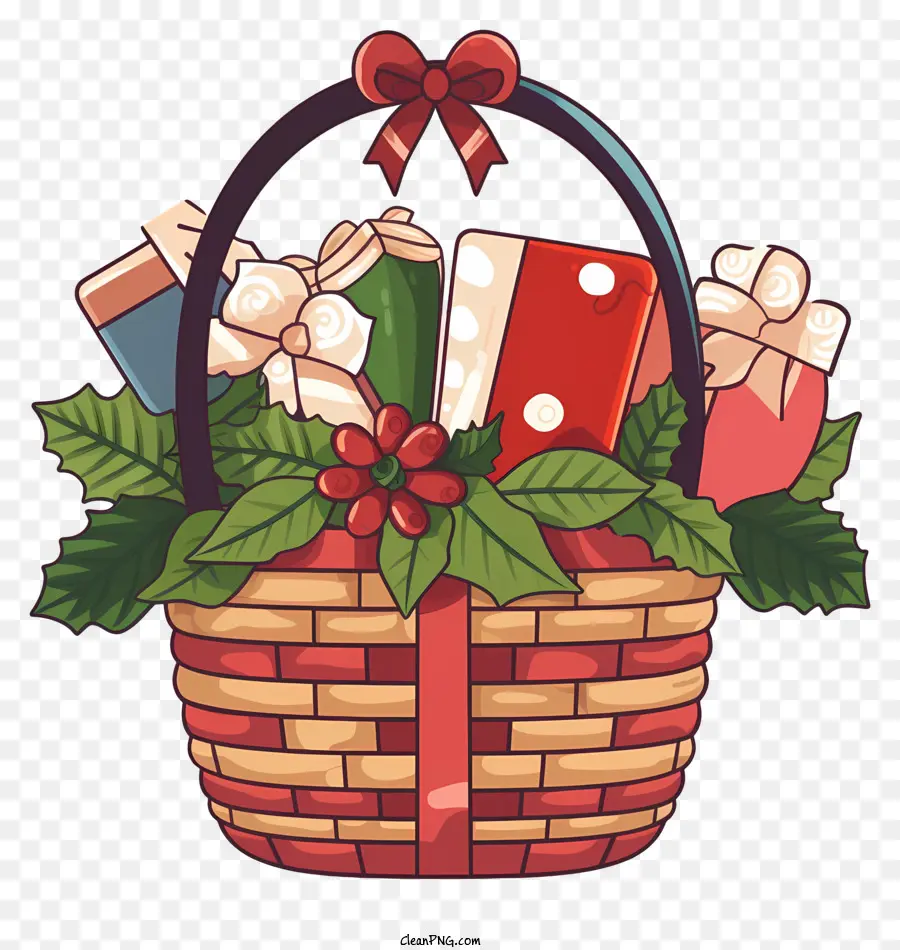 Regalos De Navidad，Canasta De Regalos PNG