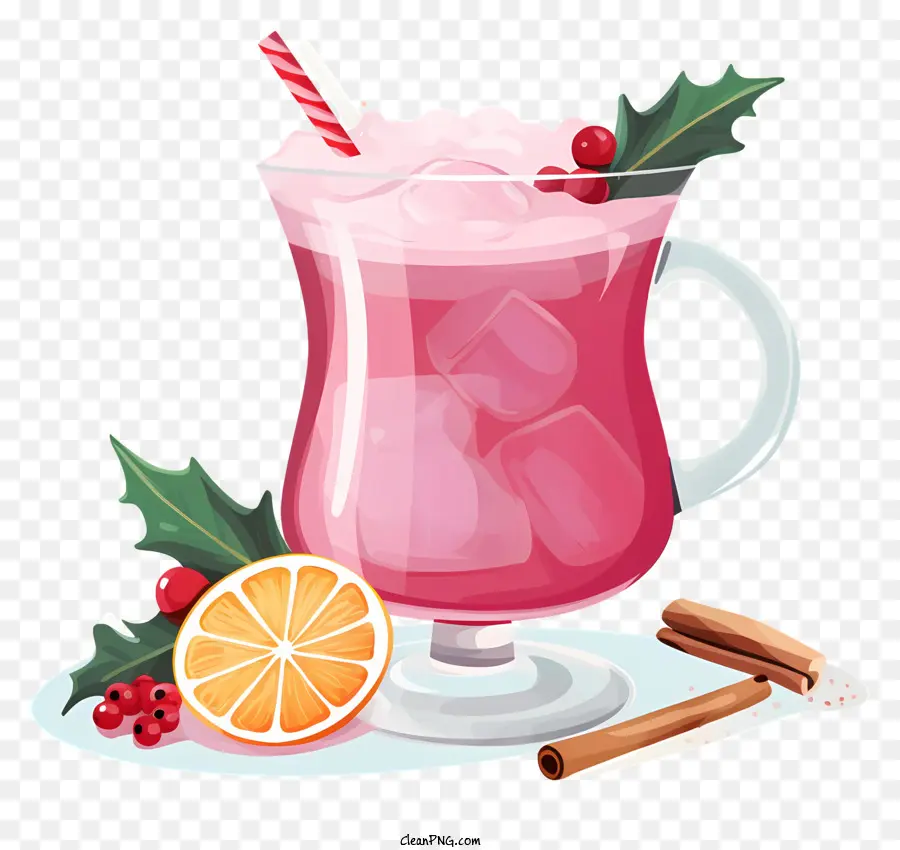 Bebida Rosa，Crema Batida PNG