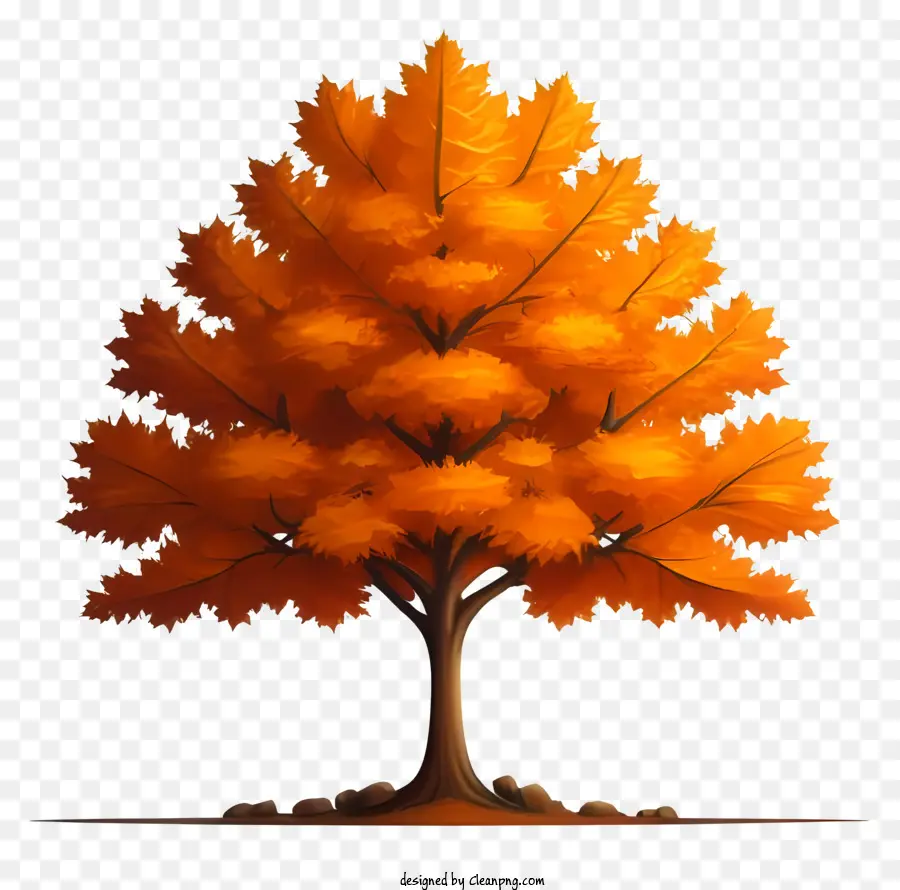 árbol De Naranja，Hojas Marrones PNG