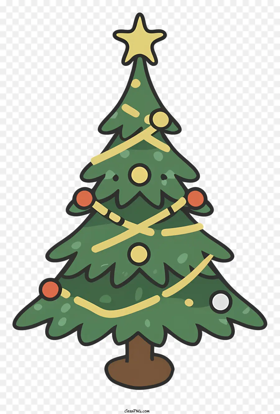 árbol De Navidad，Tallo Verde PNG