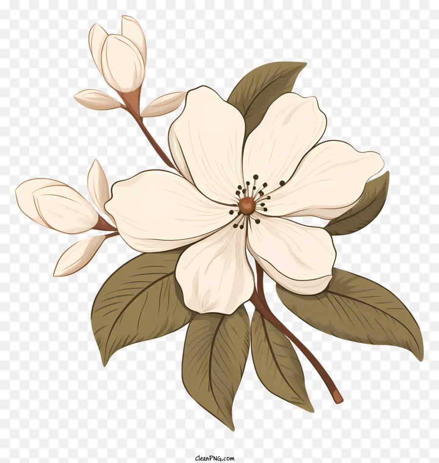 Flor，Blanco PNG