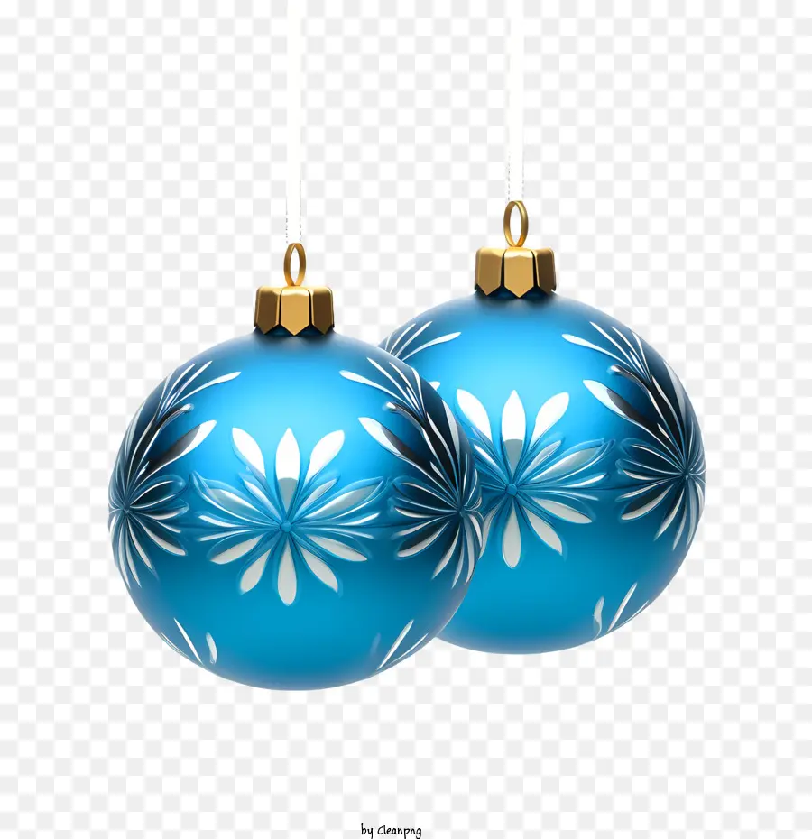 Bola De Navidad，Adornos Azules PNG