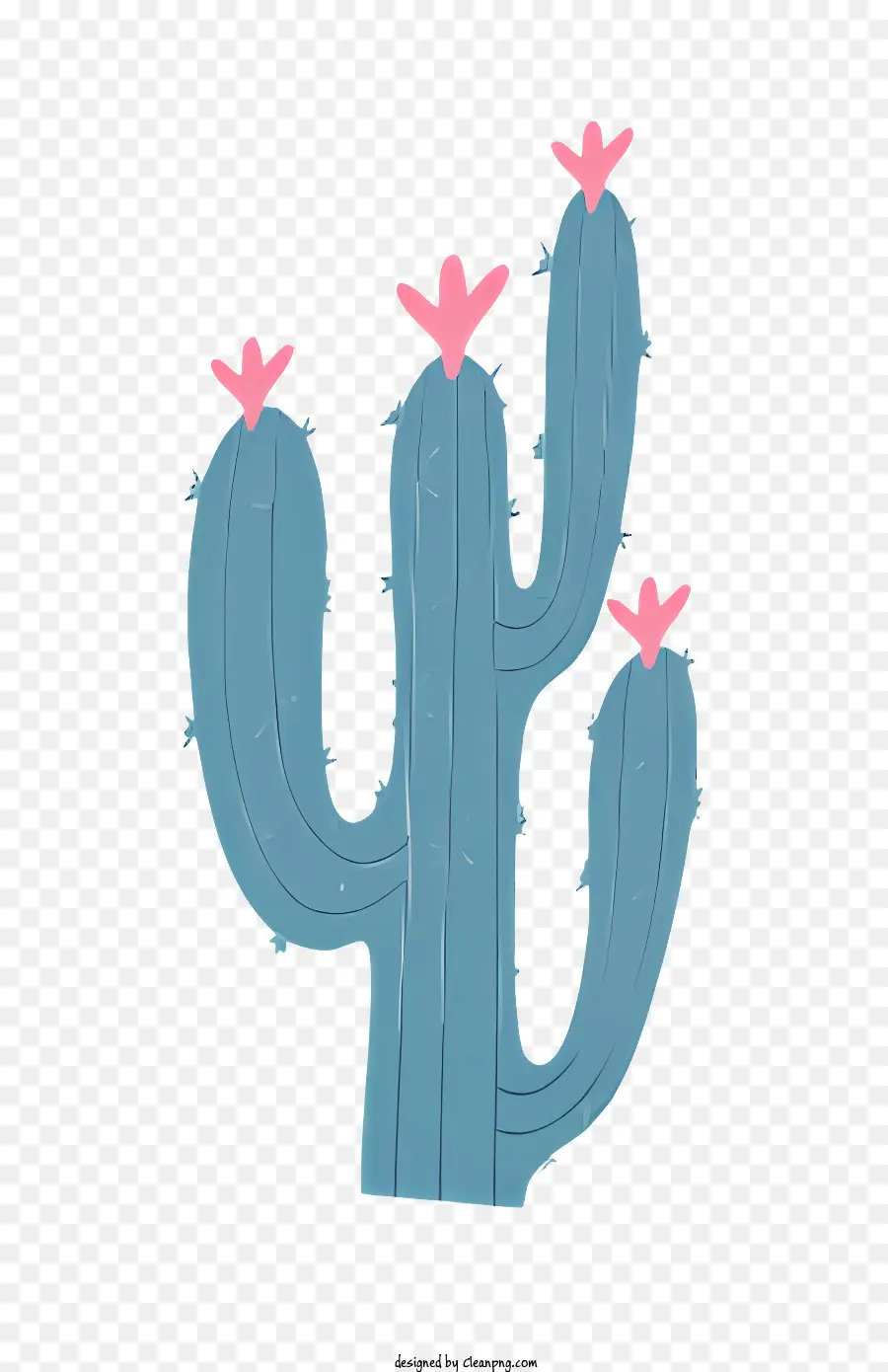 Cactus Con Flores Rosadas，Cactus Espinoso PNG