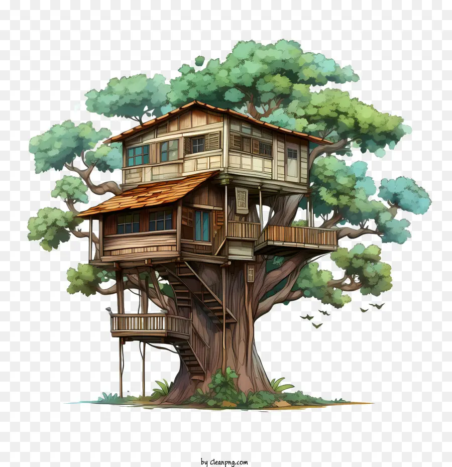 La Casa Del árbol，Casa De Madera PNG