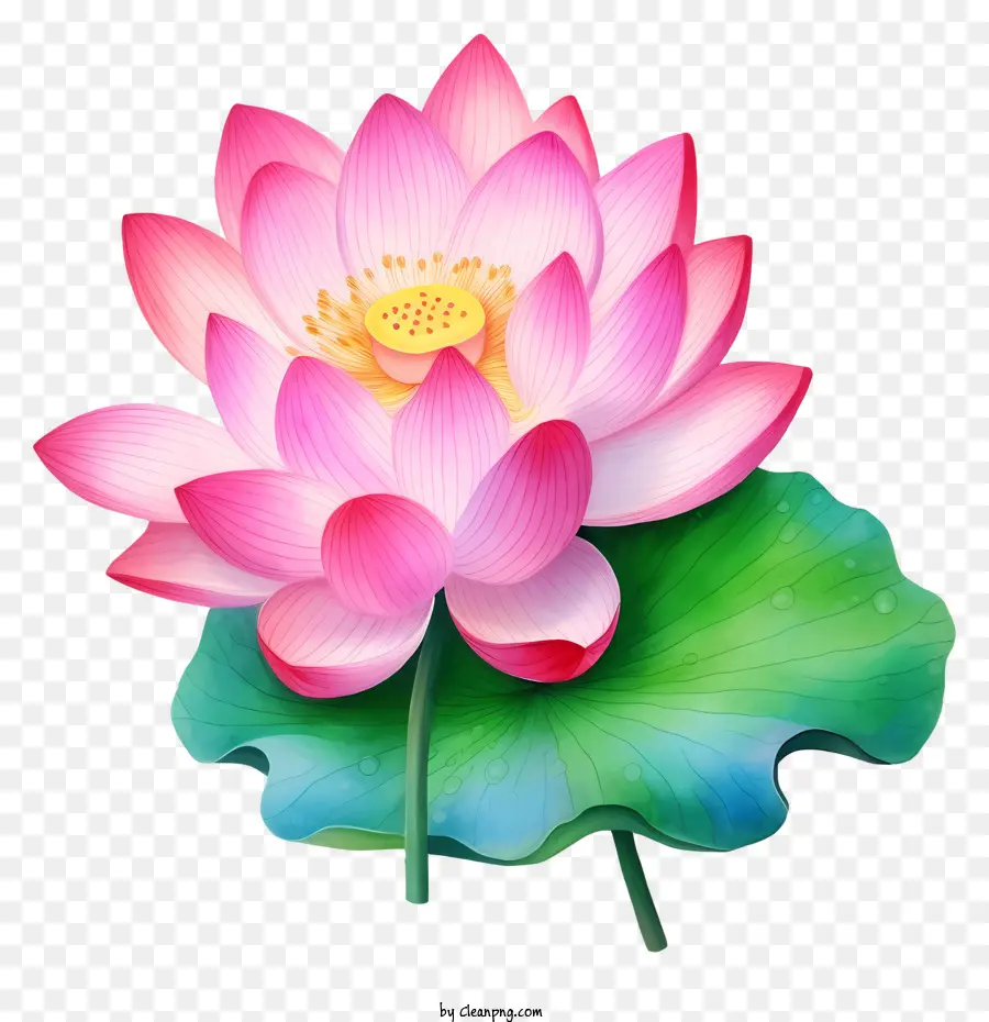 Flor De Loto Rosa，Flotante De Lotus PNG