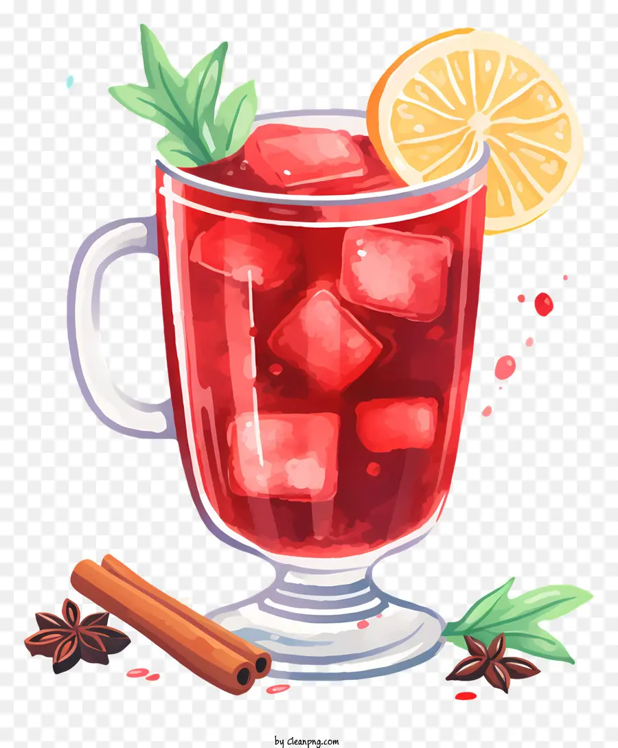 Rojo Beber，Vaso De Vidrio PNG