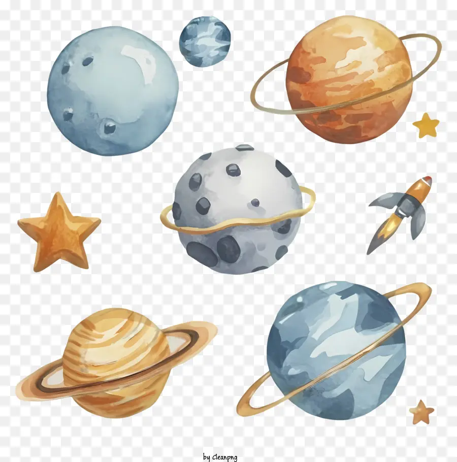 Planetas，Estrellas PNG