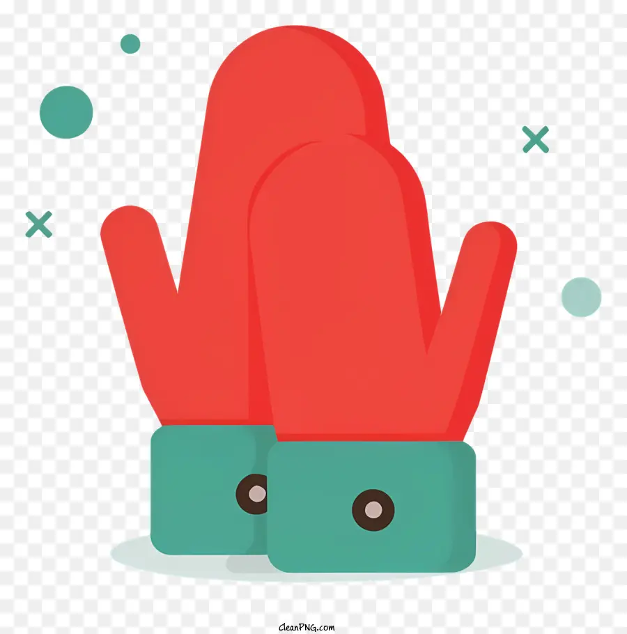 Guantes De Mitoneros，Rojo PNG