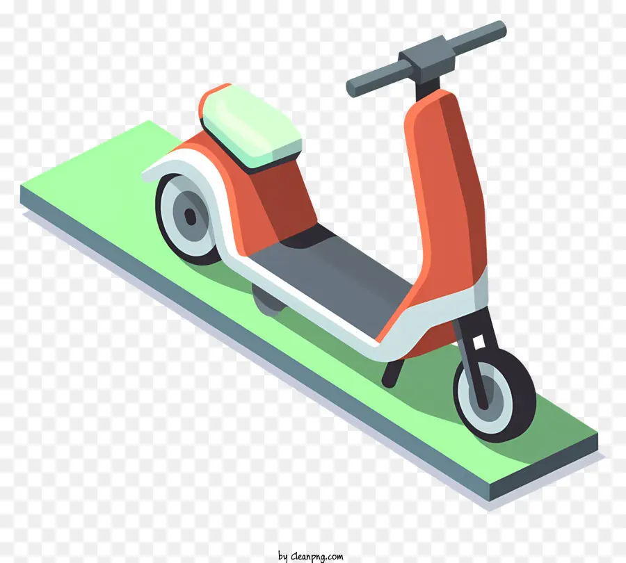 Scooter Rojo，Blanco Scooter PNG