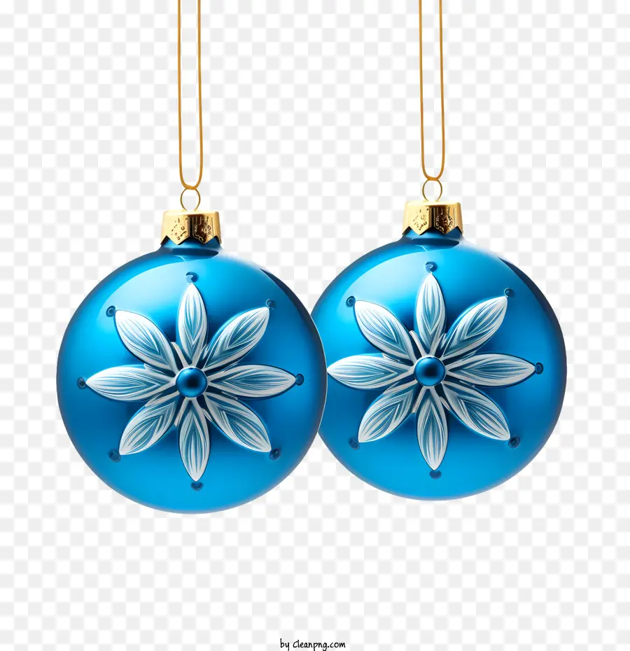 Bola De Navidad，Azul Ornamento PNG