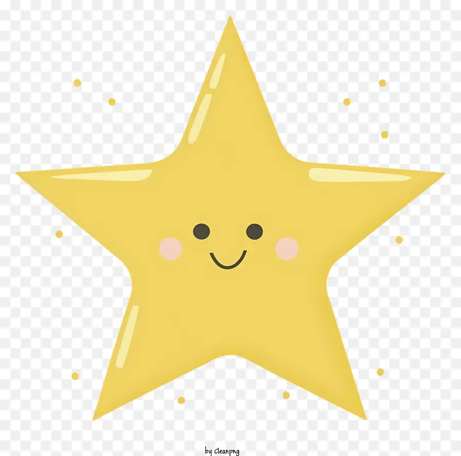 Estrella De Dibujos Animados，Estrella Amarilla PNG