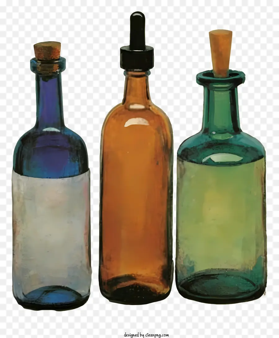 Botellas，Colores PNG