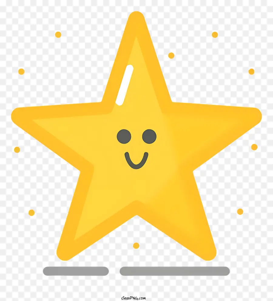 Sonriendo Estrellas，Estrella Amarilla PNG