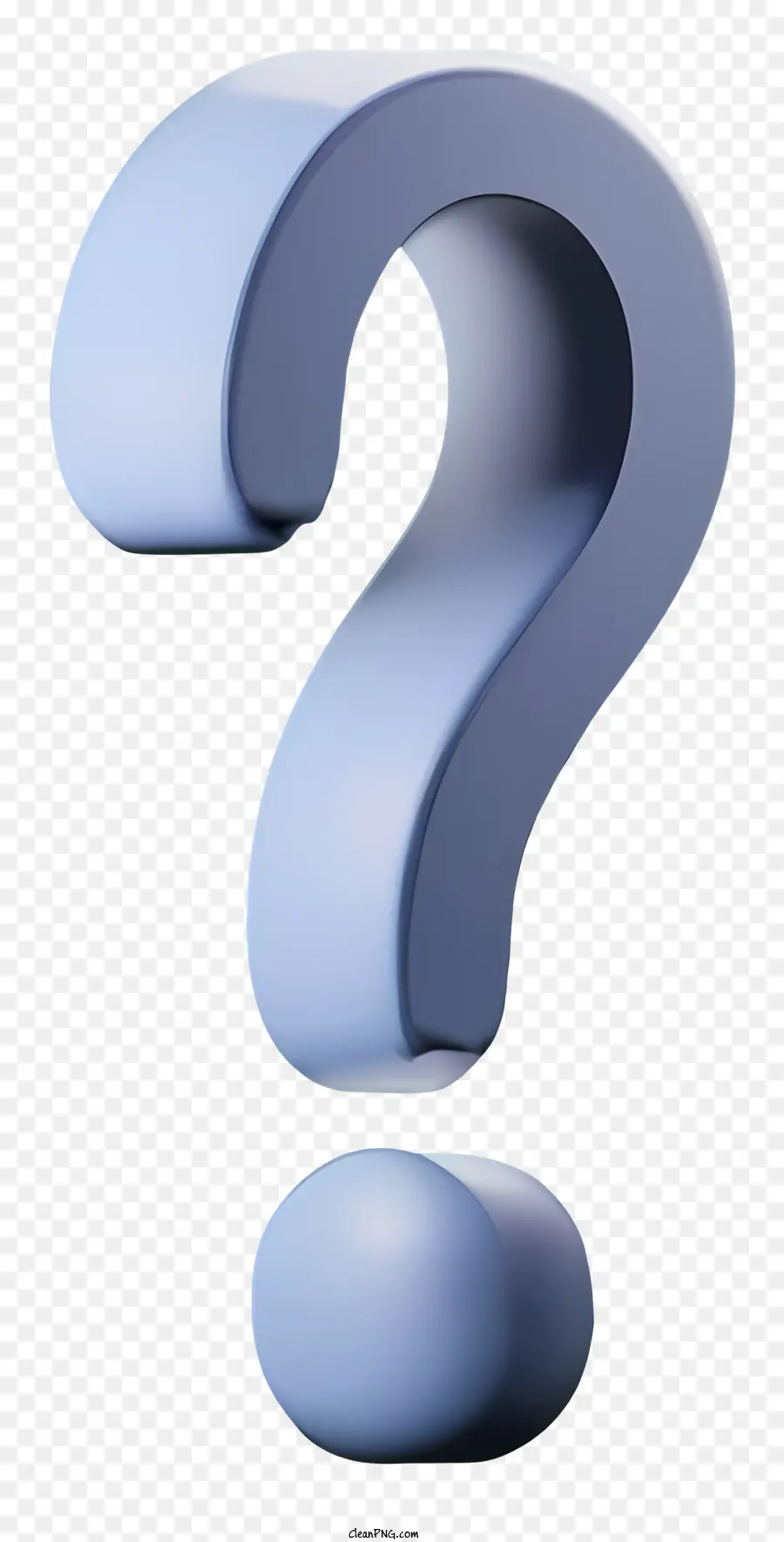 Signo De Interrogación，Azul Forma PNG