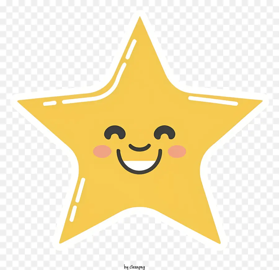 Estrella Sonriente，Estrella Amarilla PNG