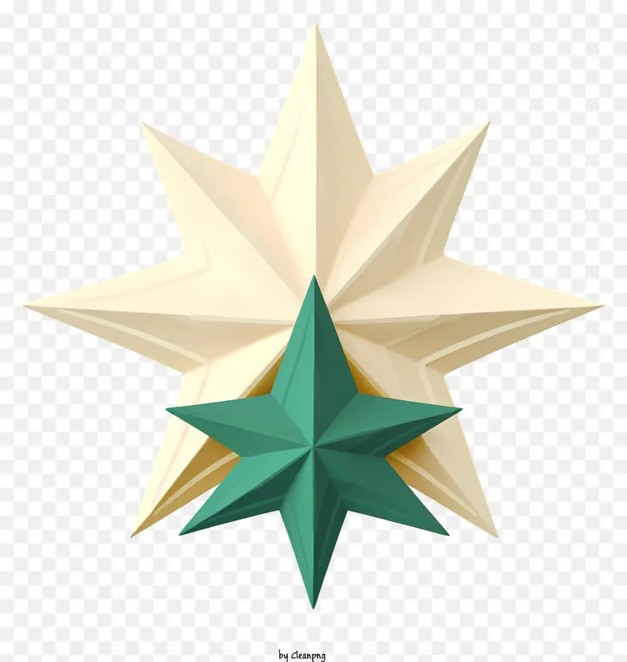 Estrella Verde，Estrella Y Arboles PNG