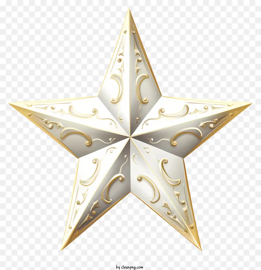 Diseño De Estrellas Doradas，Adorno De Estrella PNG