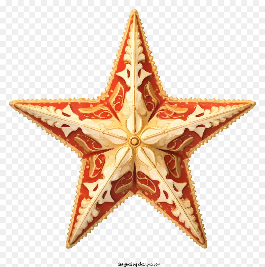 Decoración De Estrella Roja，Adorno De Estrella De Metal PNG