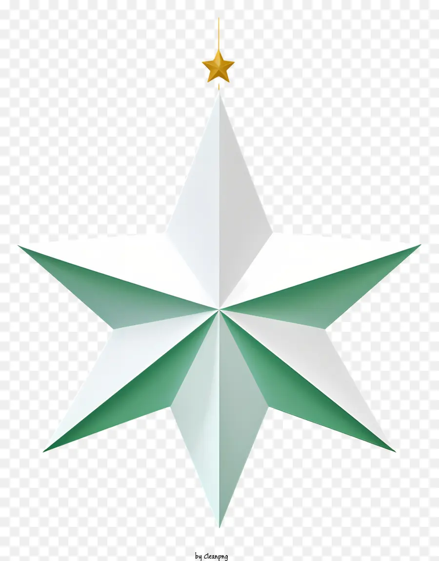 Combinación De Colores Blanco Y Verde，Estrella Verde Y Blanca PNG