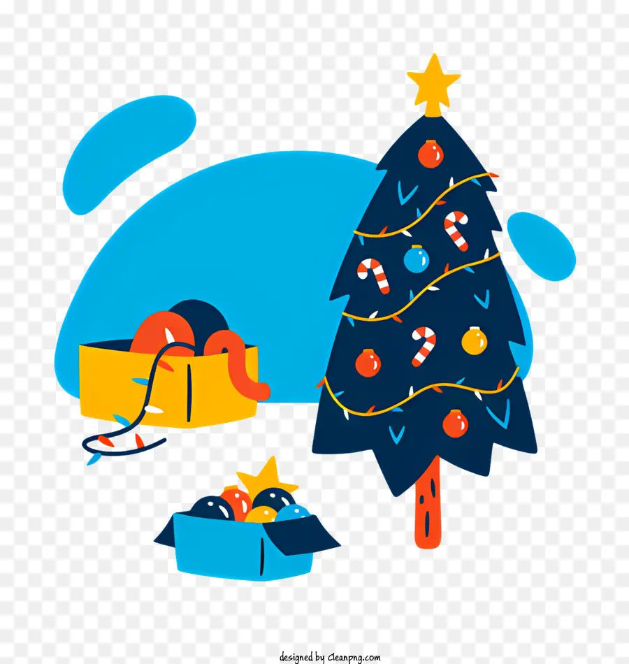 árbol De Navidad，Decoraciones De Navidad PNG