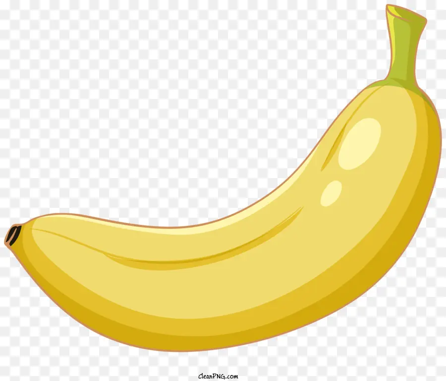 Amarillo Banana，Black Background PNG