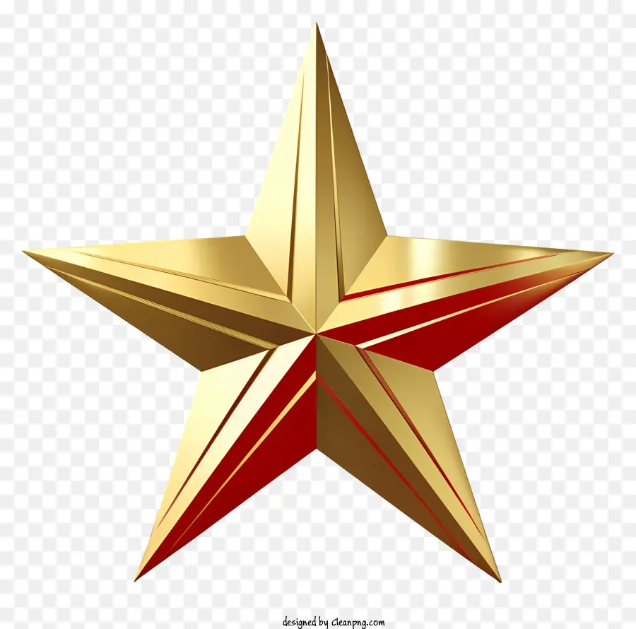 Estrella De Oro，Símbolo De Poder PNG