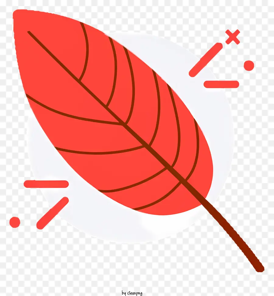 Hoja Roja，Forma Circular PNG