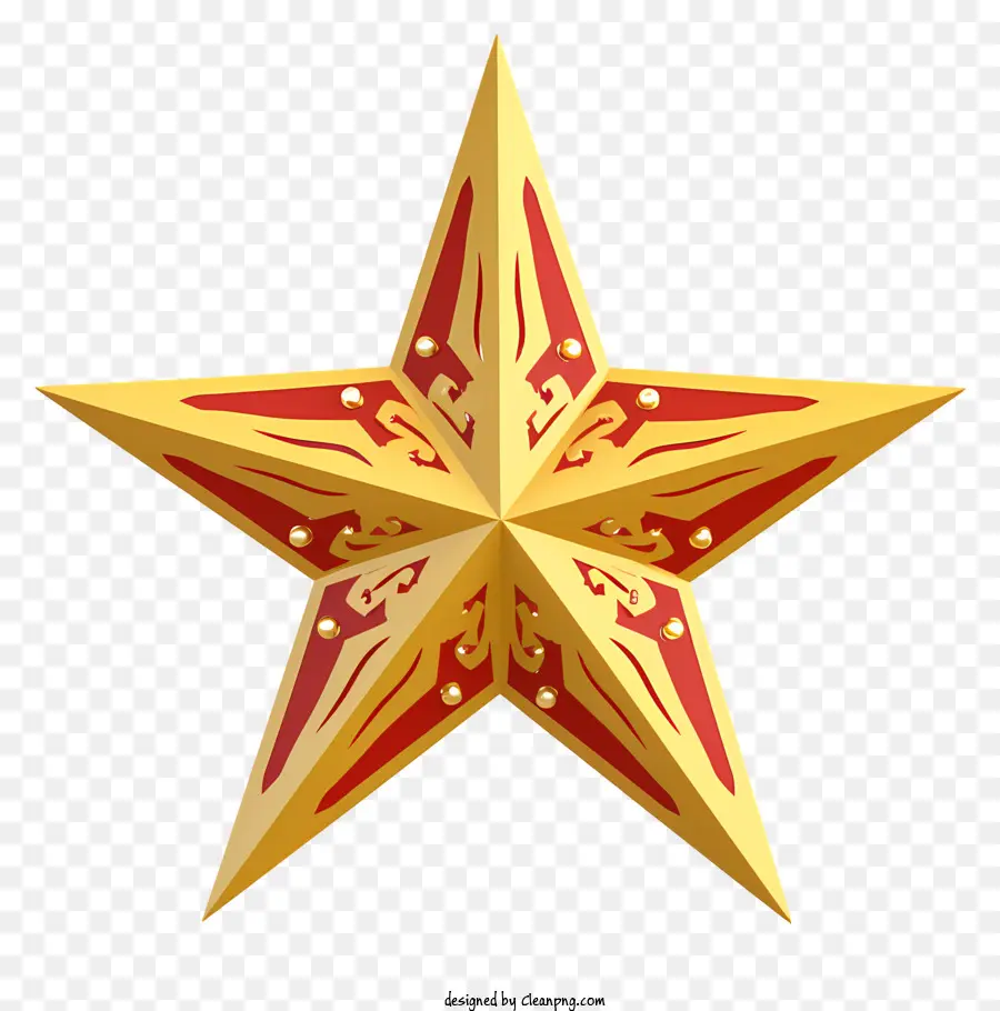 La Estrella De Oro，Poder Y Autoridad PNG