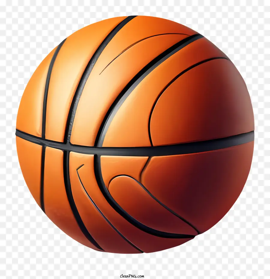 Balón De Baloncesto，Diseño Blanco Y Negro PNG