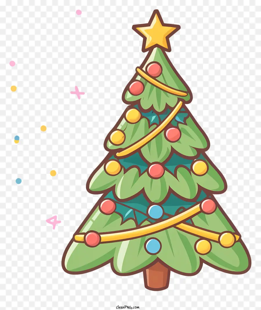 árbol De Navidad，Estrella PNG