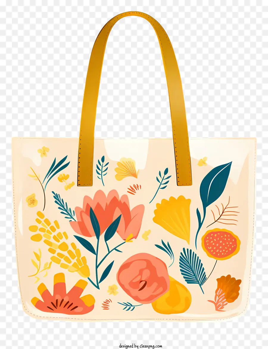 Bolsa De Compras，Diseños Florales PNG