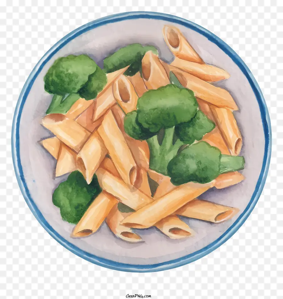 Pasta Penne，Pasta Con Brócoli PNG