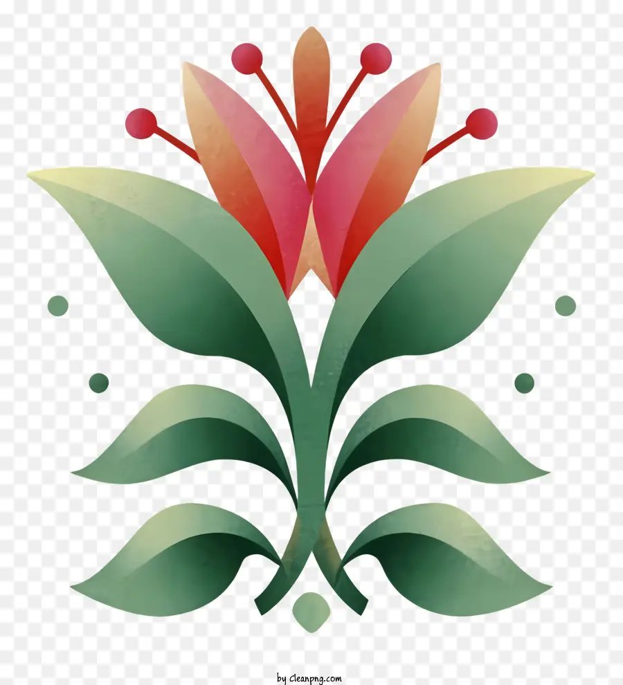 Flor，Hojas PNG