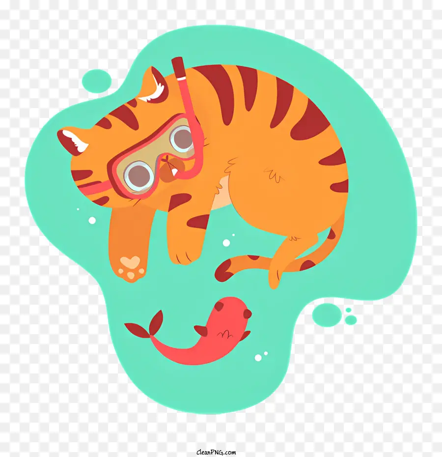 Tigre，Máscara De Snorkel PNG