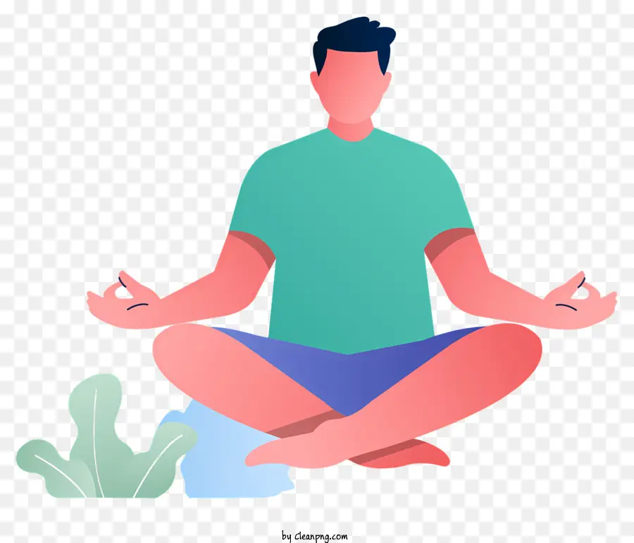La Meditación，Posición De Loto PNG