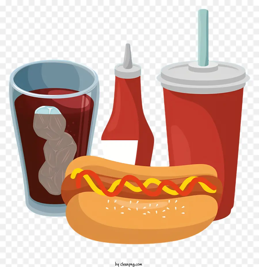 Red Hot Dog，La Salsa De Tomate PNG