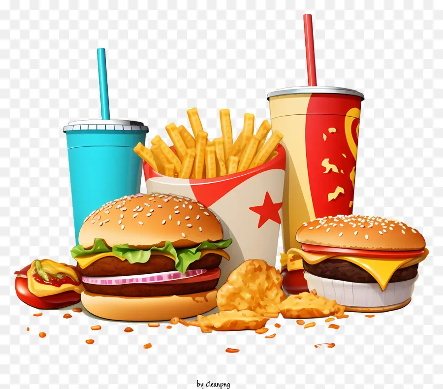 Comida Rápida，Las Papas Fritas PNG