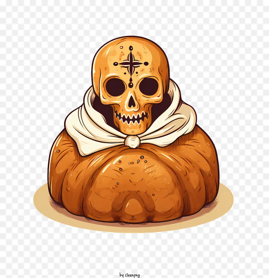 Pan De Muerto，Pan Con Calavera PNG